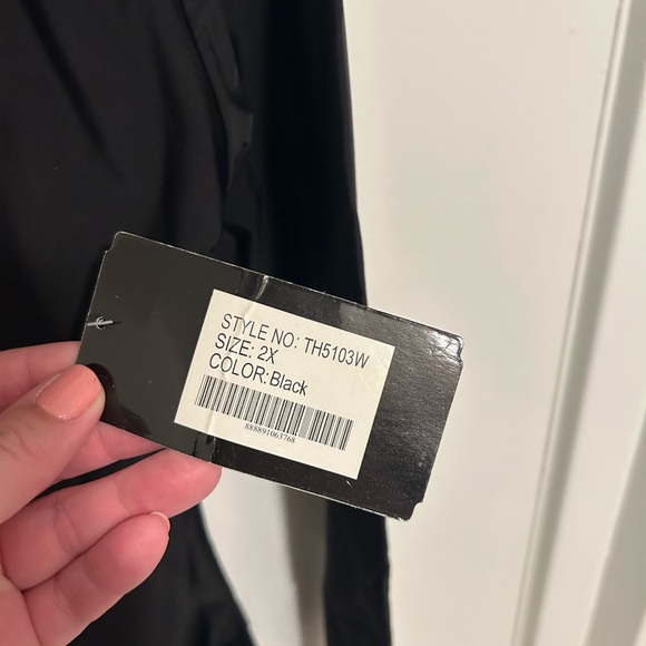 Black dance leotard size 2X NWT - Picture 2 of 4